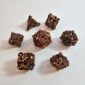 Copper Wing Dragons Hollow Metal Dice Set