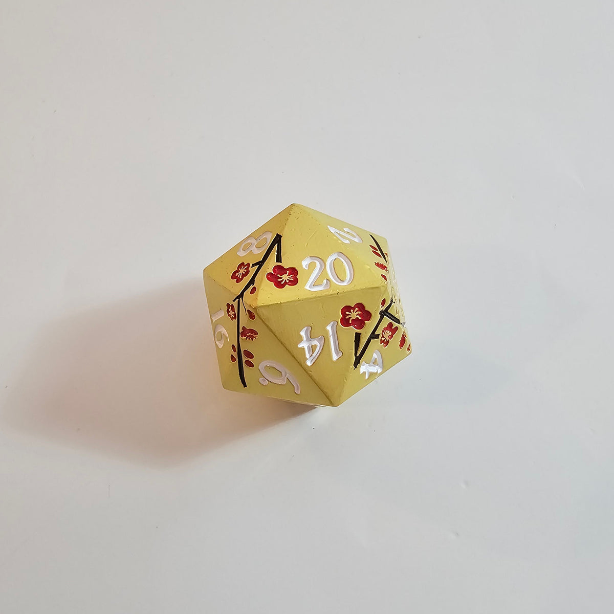 Gold Blossom Solid Metal Dice Set