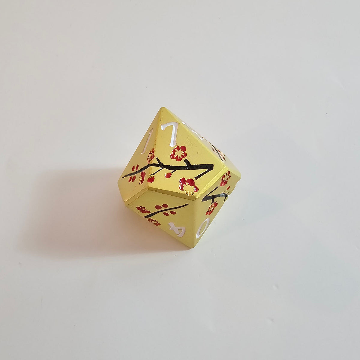 Gold Blossom Solid Metal Dice Set
