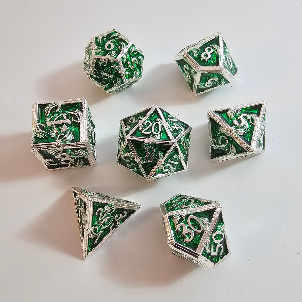 Lich's Reach Solid Metal Dice Set