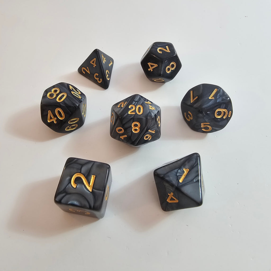 Nightstone Acrylic Dice Set