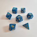 Cerulean Stream Acrylic Dice Set