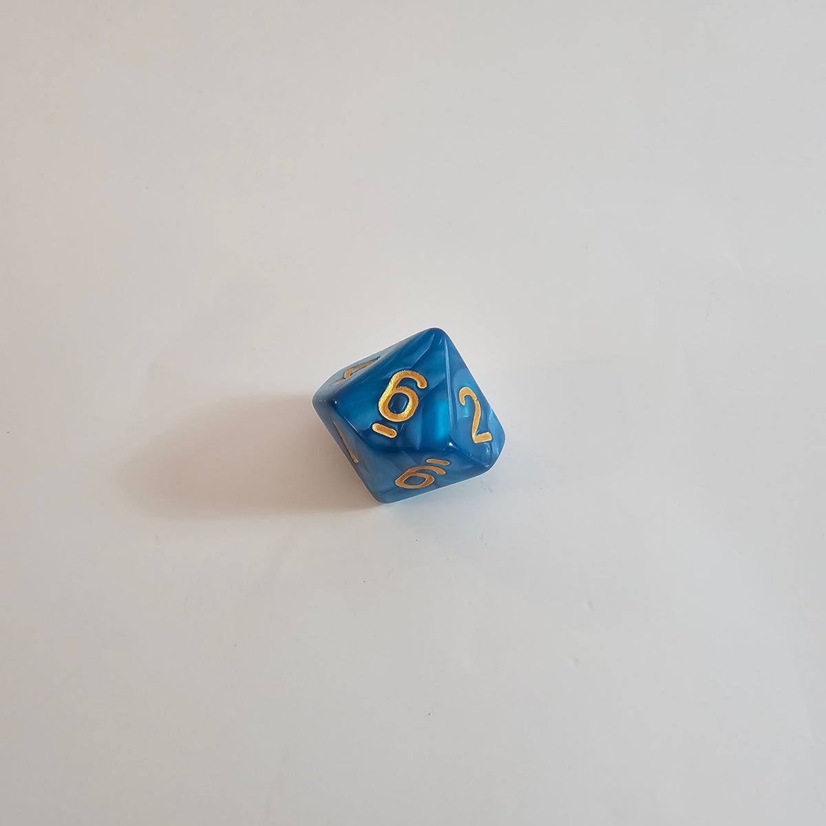 Cerulean Stream Acrylic Dice Set