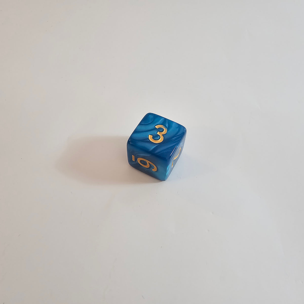 Cerulean Stream Acrylic Dice Set