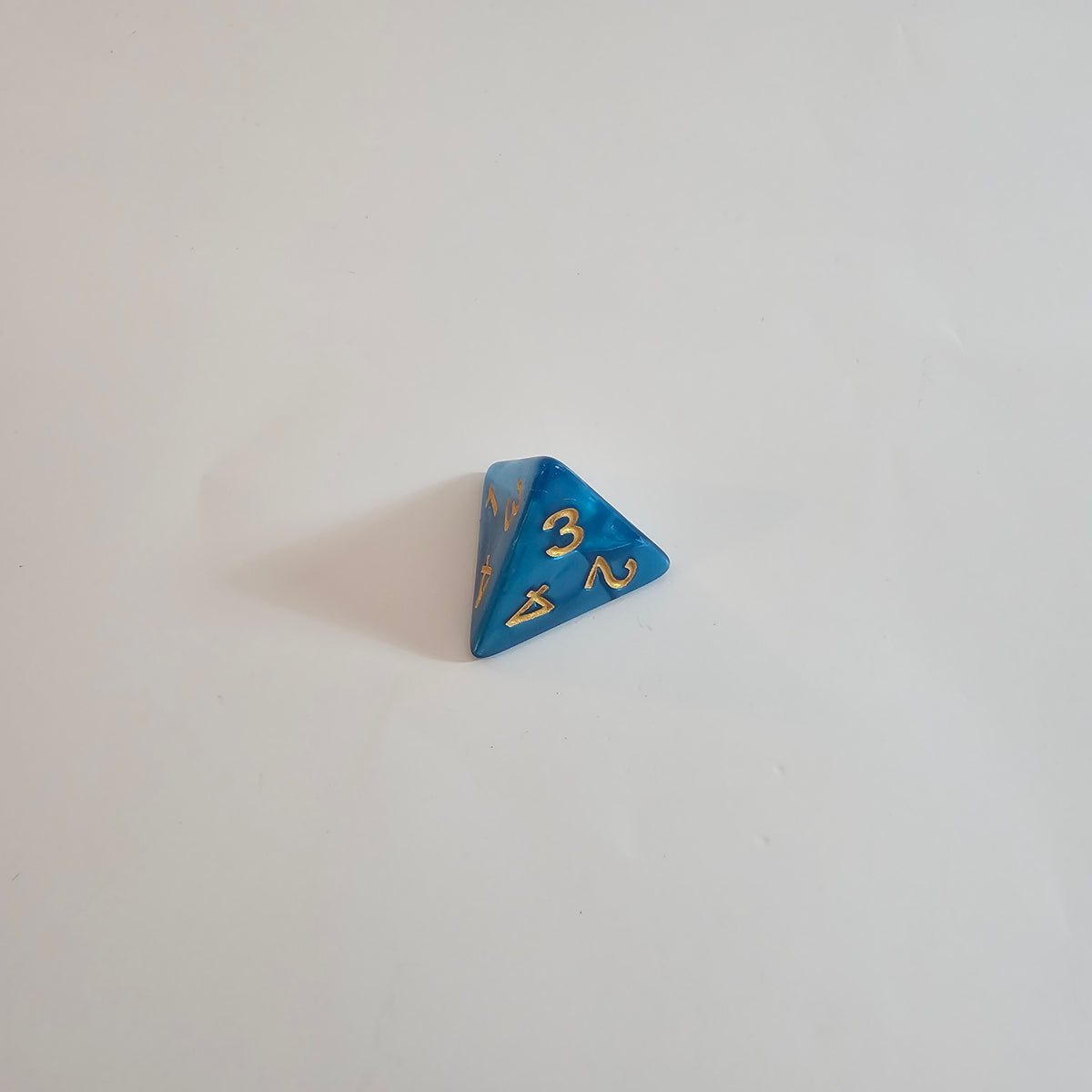 Cerulean Stream Acrylic Dice Set