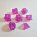 Magenta Mist Acrylic Dice Set