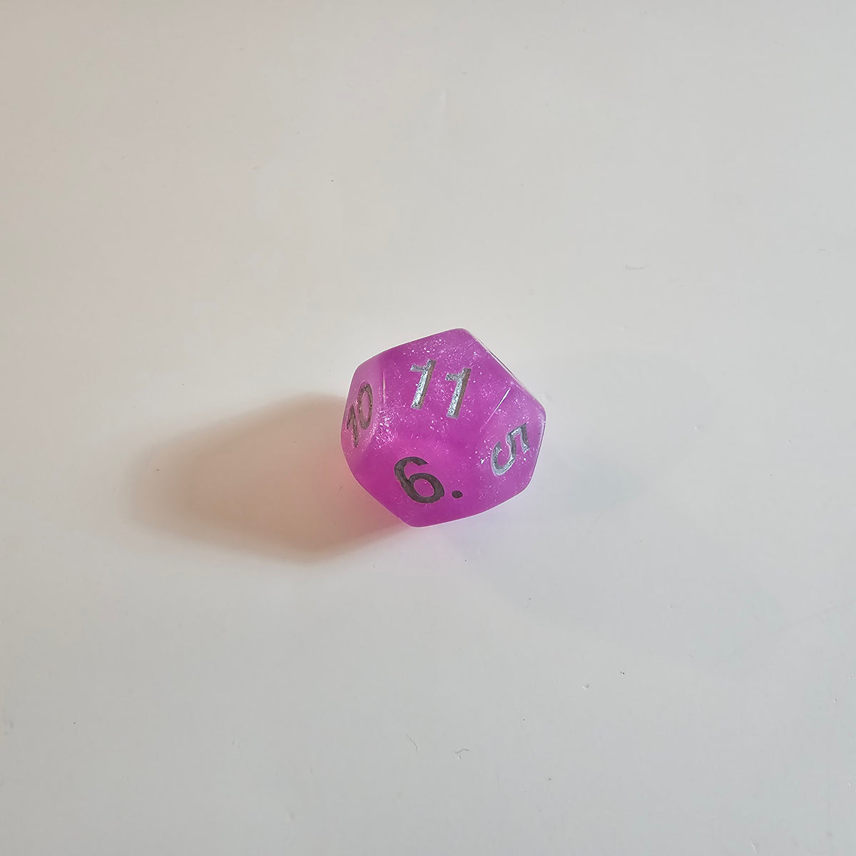 Magenta Mist Acrylic Dice Set