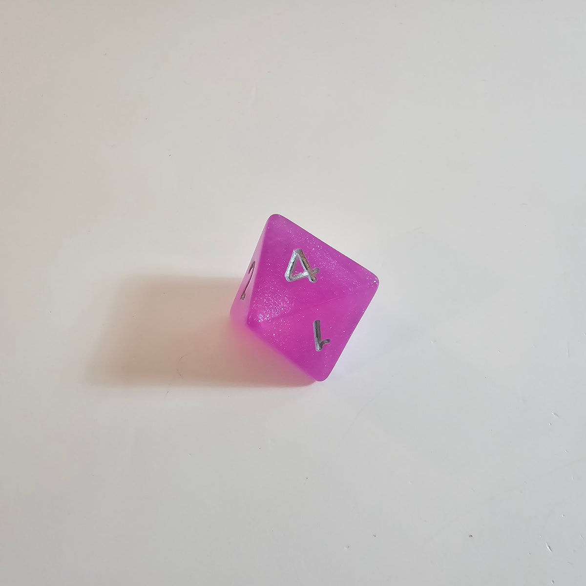 Magenta Mist Acrylic Dice Set