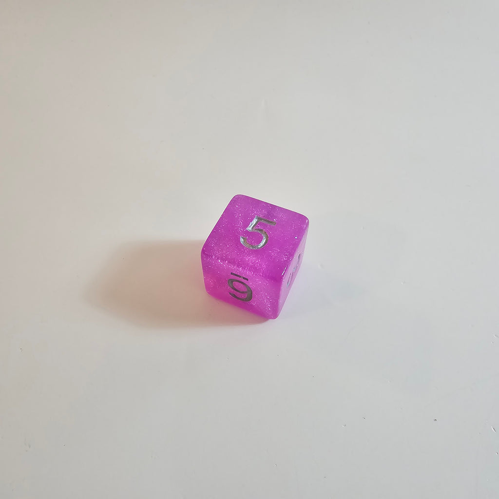 Magenta Mist Acrylic Dice Set