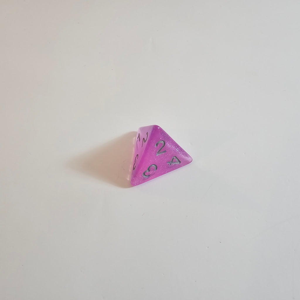 Magenta Mist Acrylic Dice Set
