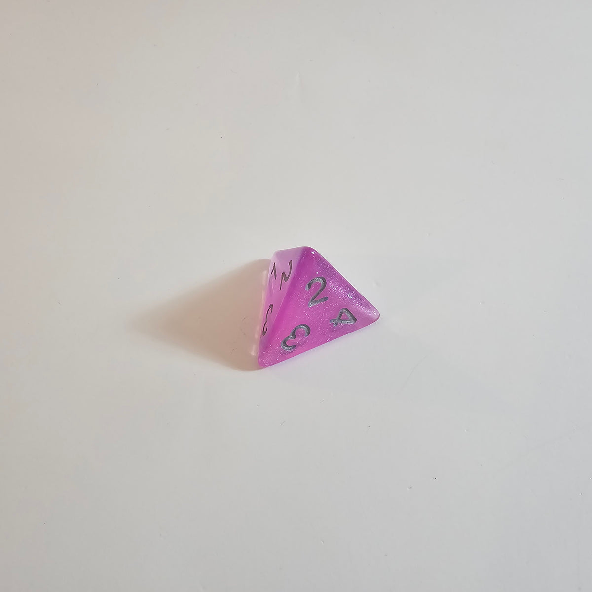 Magenta Mist Acrylic Dice Set