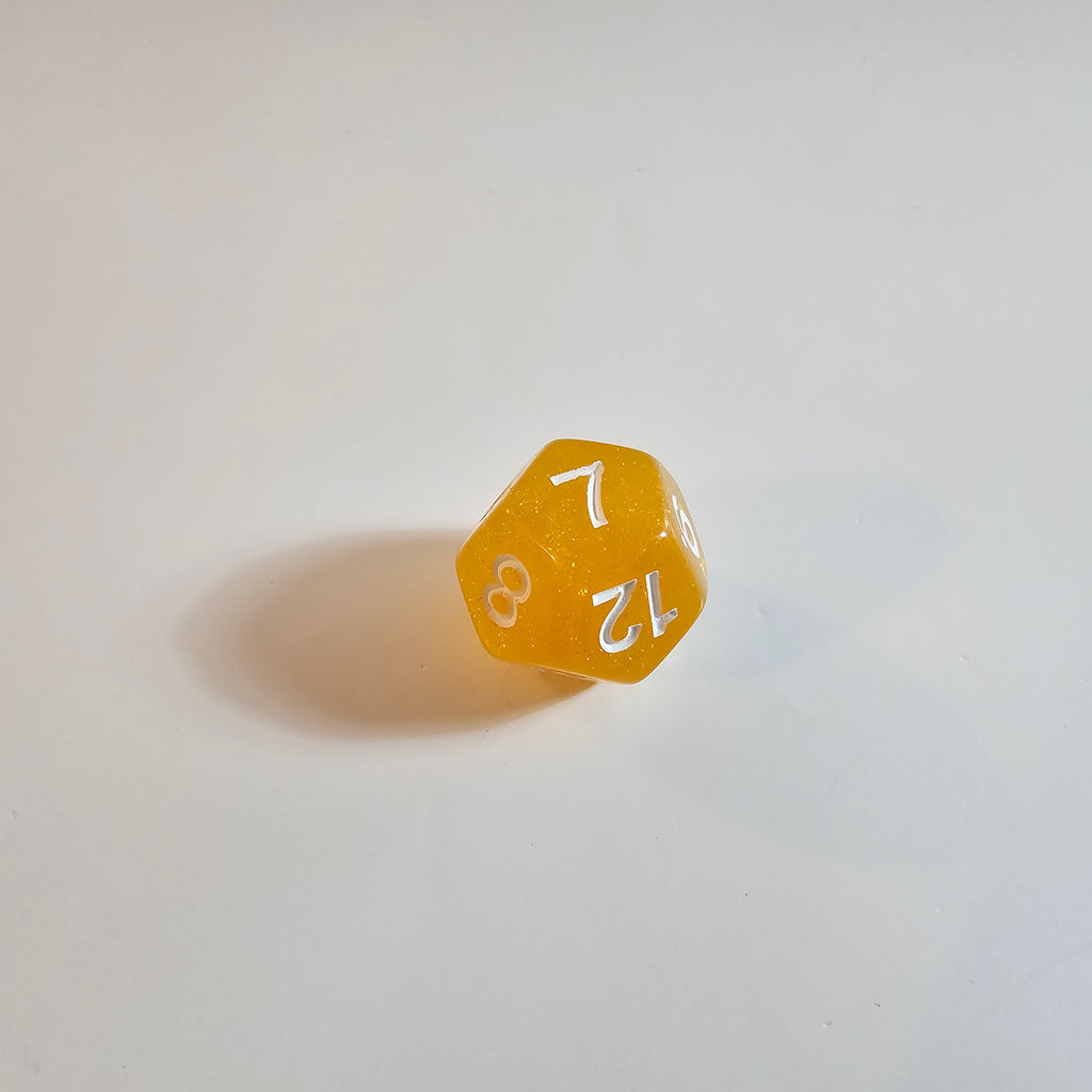 Honeygold Acrylic Dice Set
