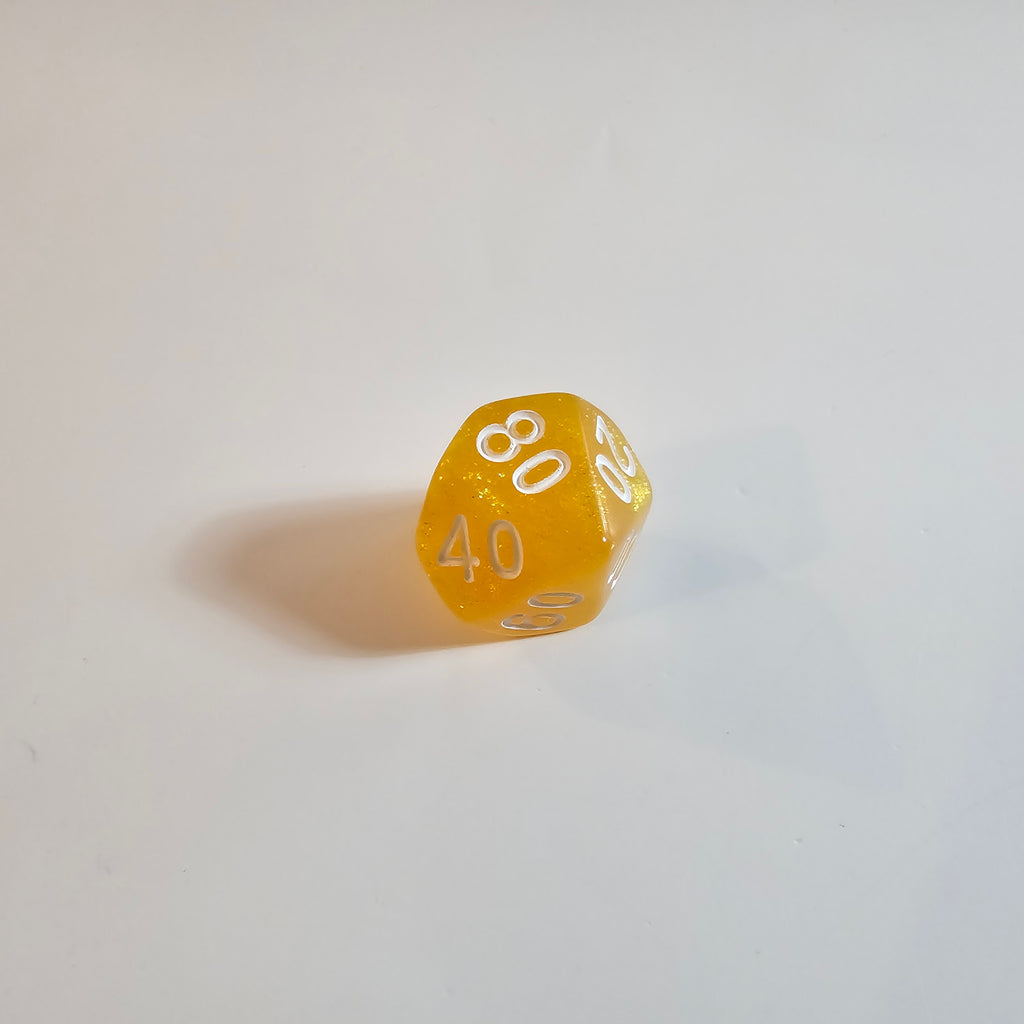 Honeygold Acrylic Dice Set