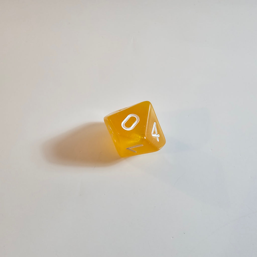 Honeygold Acrylic Dice Set