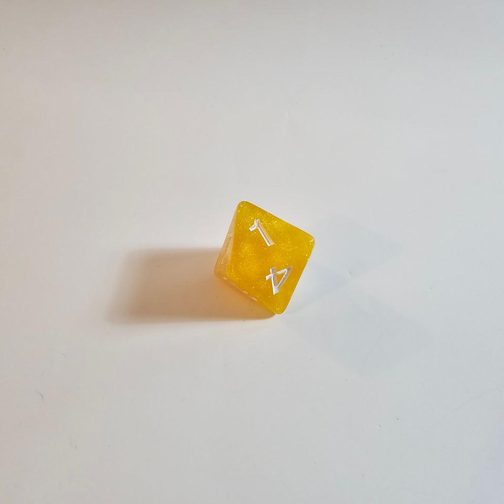 Honeygold Acrylic Dice Set