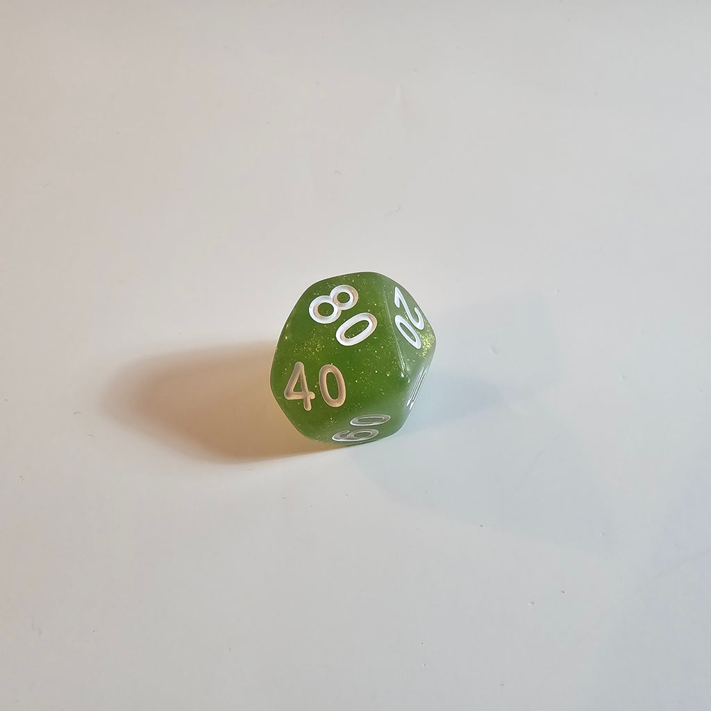 Glittermoss Acrylic Dice Set