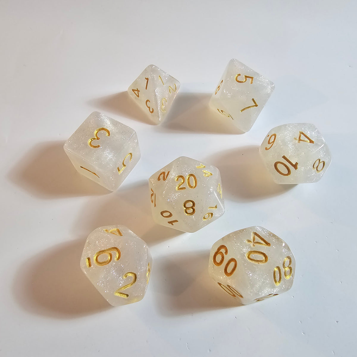 Spectral Dust Acrylic Dice Set