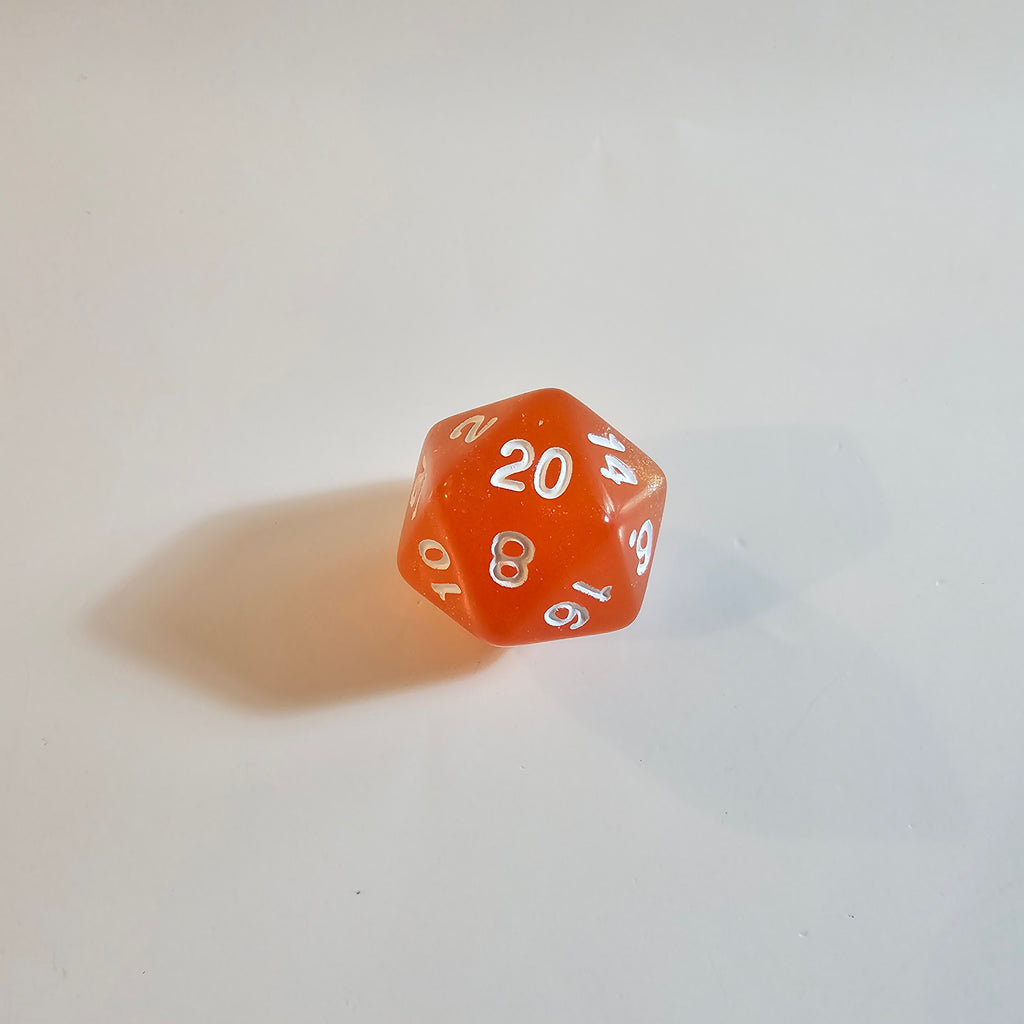 Orange Fizz Acrylic Dice Set