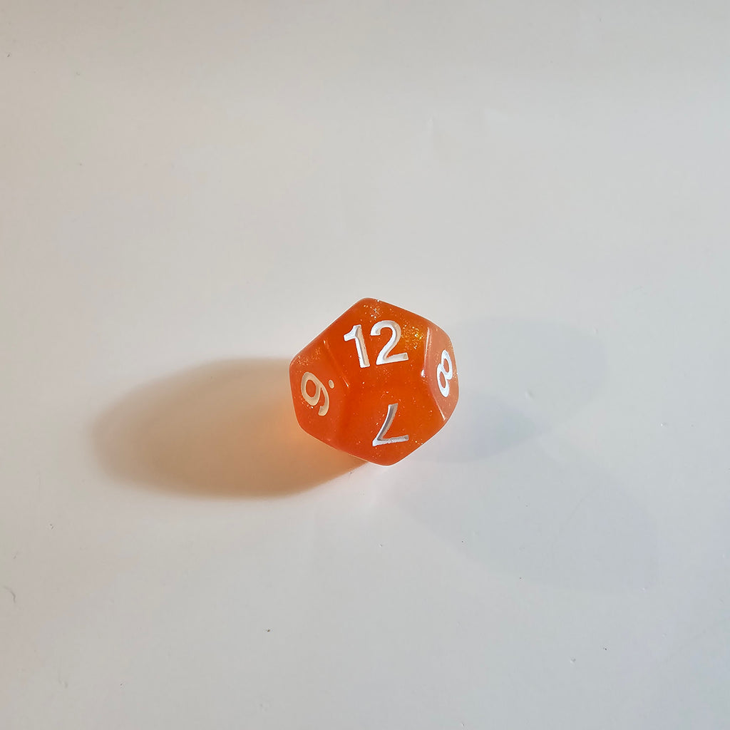 Orange Fizz Acrylic Dice Set