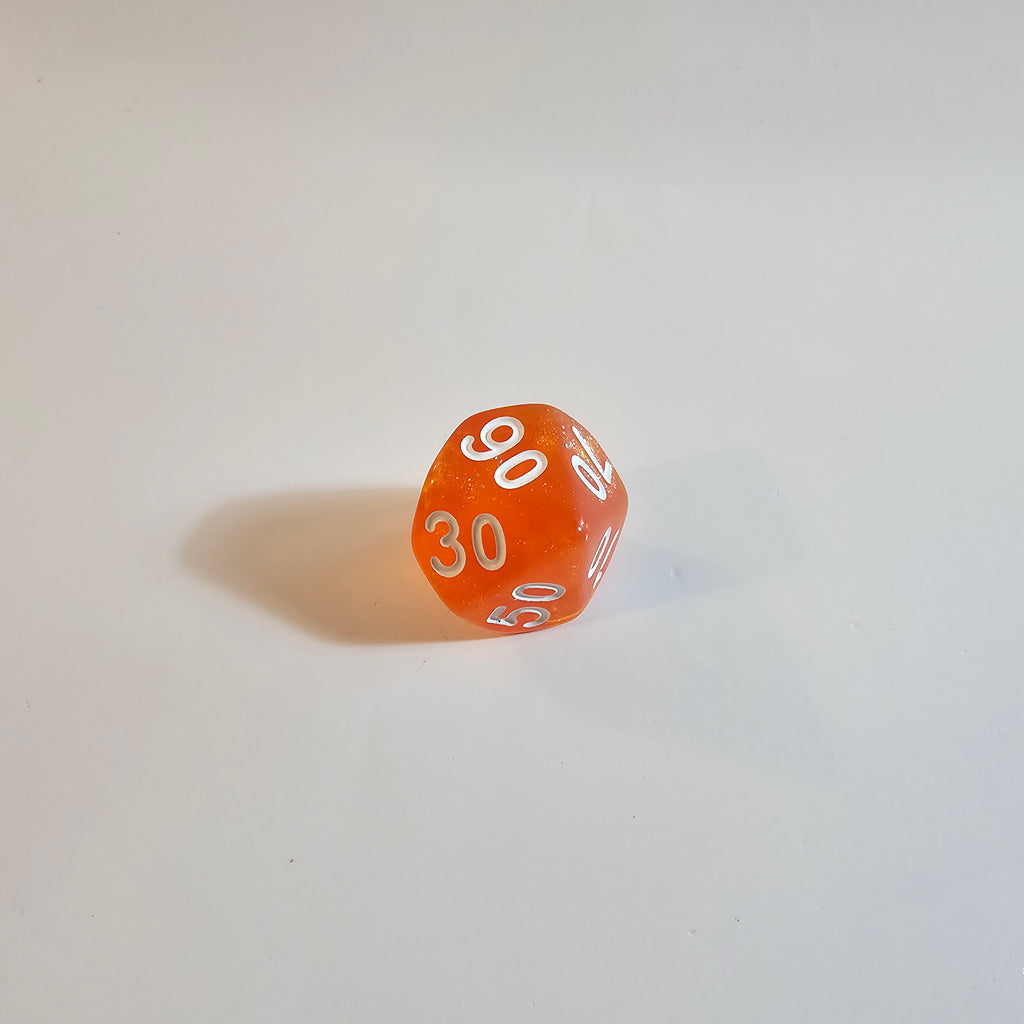 Orange Fizz Acrylic Dice Set