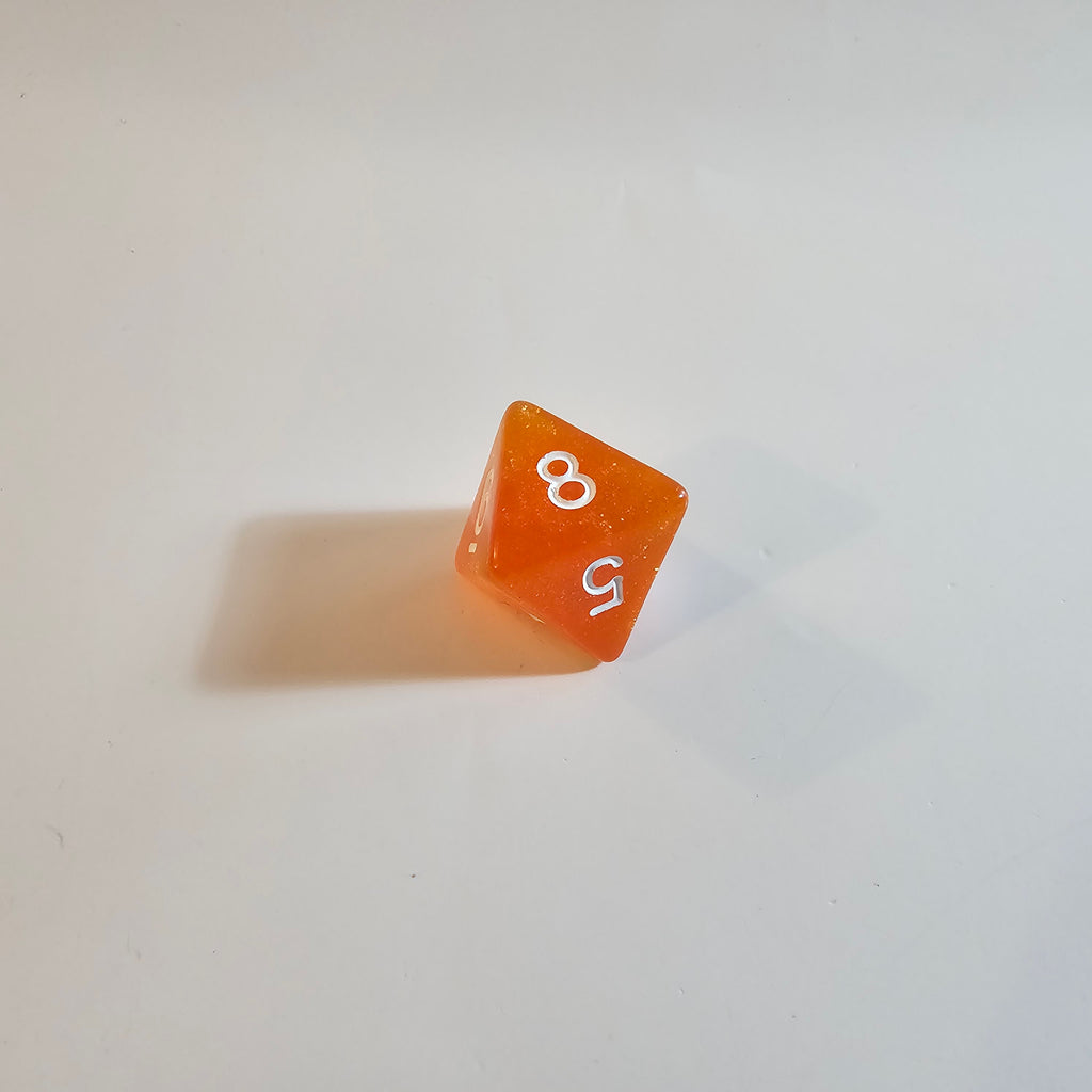 Orange Fizz Acrylic Dice Set