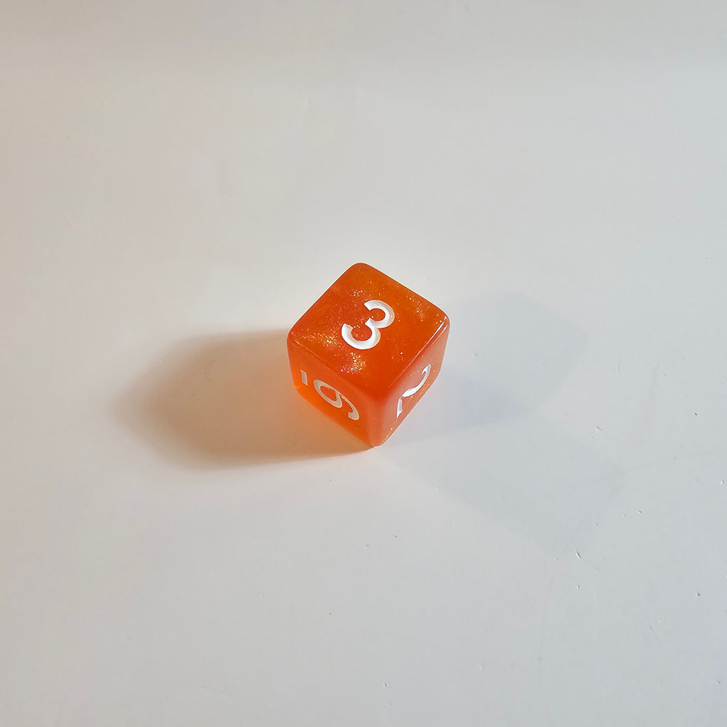 Orange Fizz Acrylic Dice Set