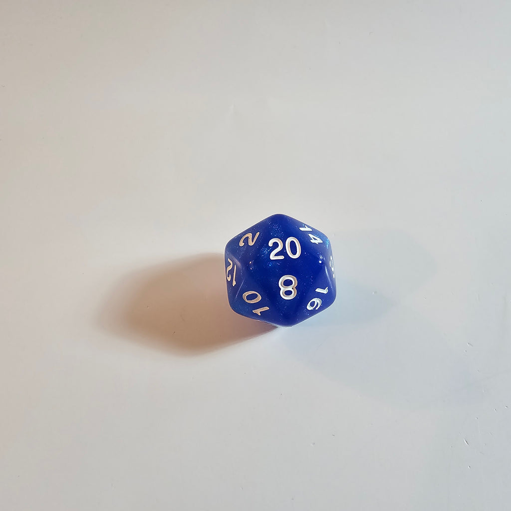 Sapphire Drift Acrylic Dice Set