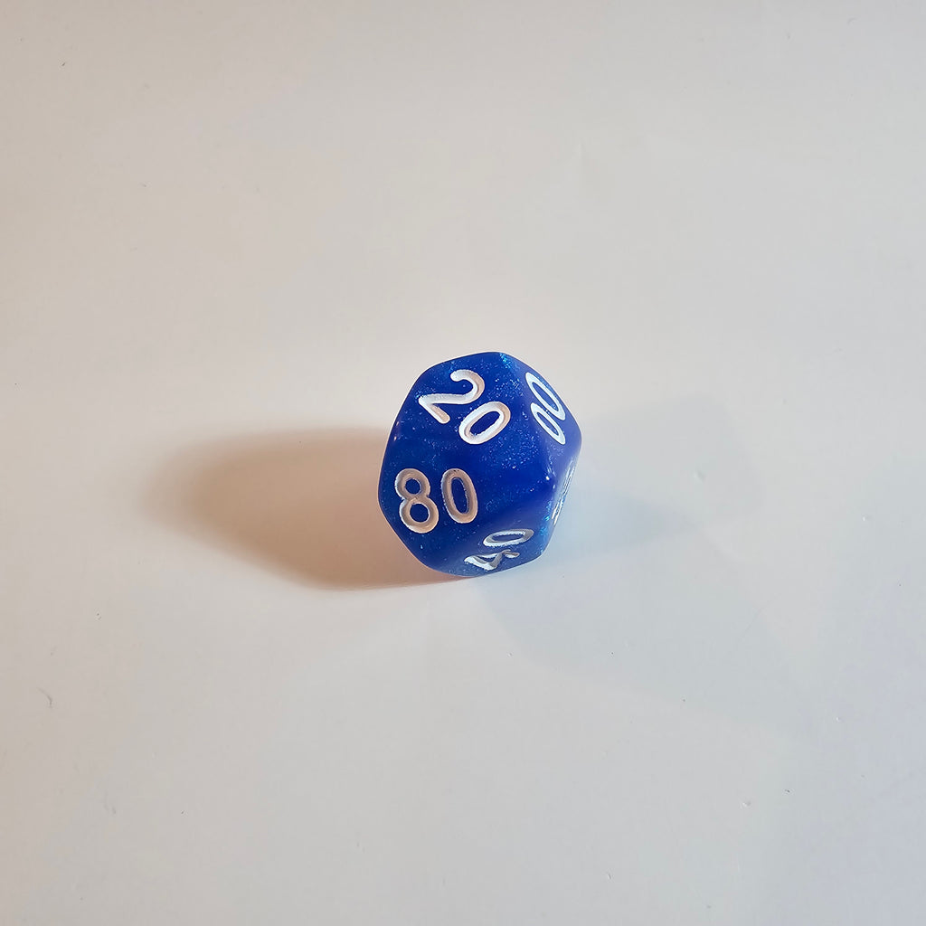 Sapphire Drift Acrylic Dice Set