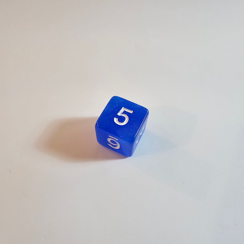 Sapphire Drift Acrylic Dice Set