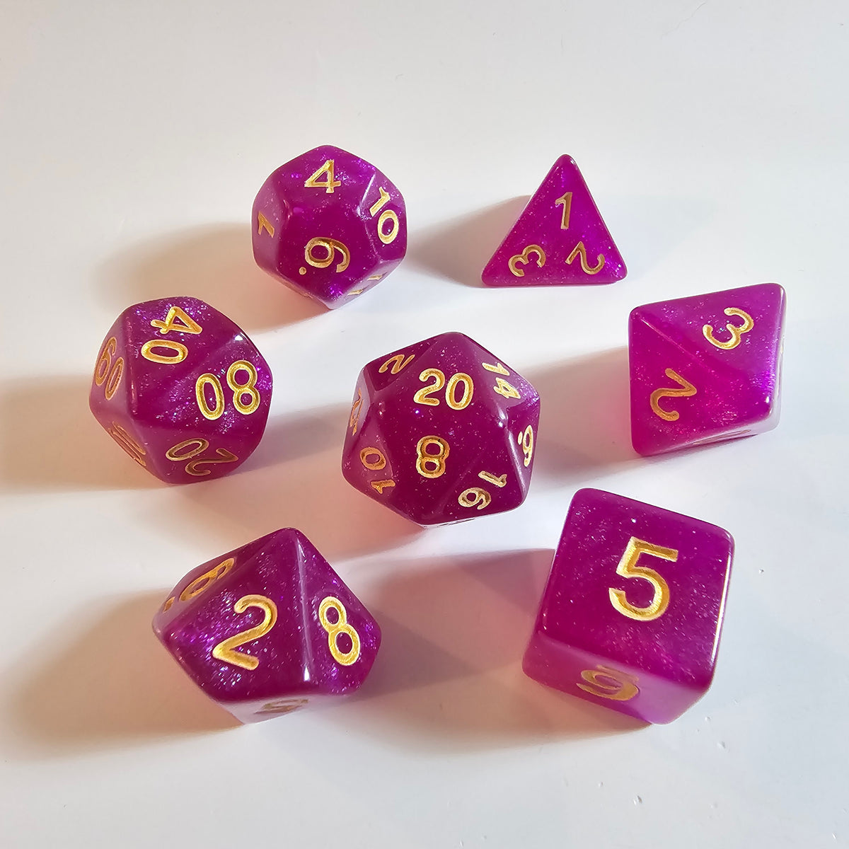 Enchanter's Glow Acrylic Dice Set