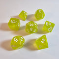 Slime Green Acrylic Dice Set