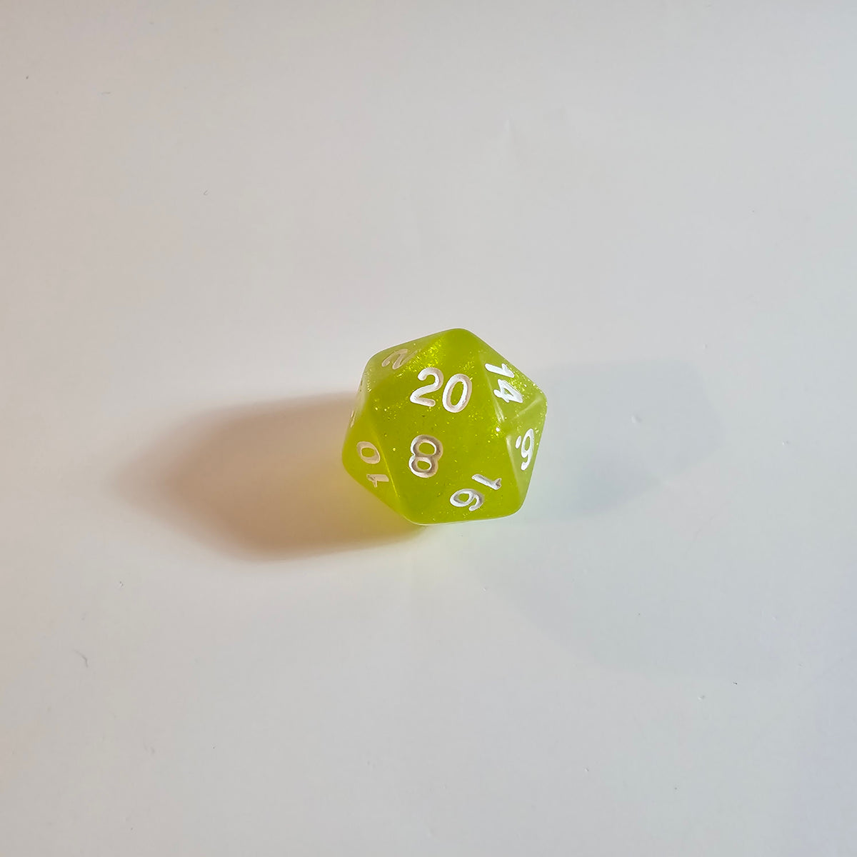Slime Green Acrylic Dice Set