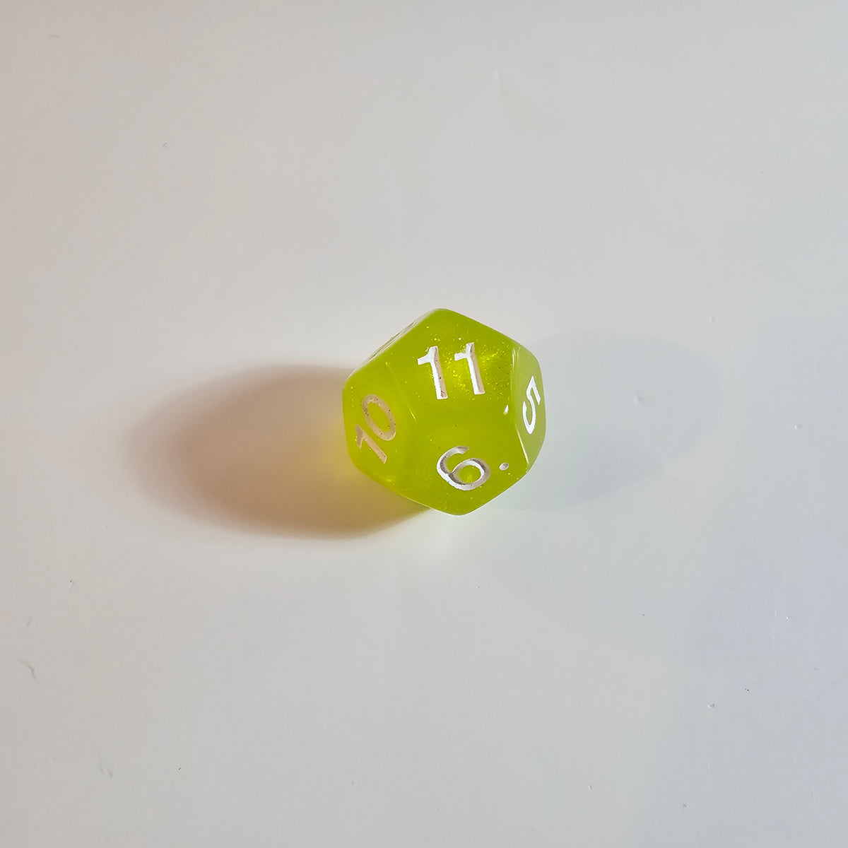 Slime Green Acrylic Dice Set