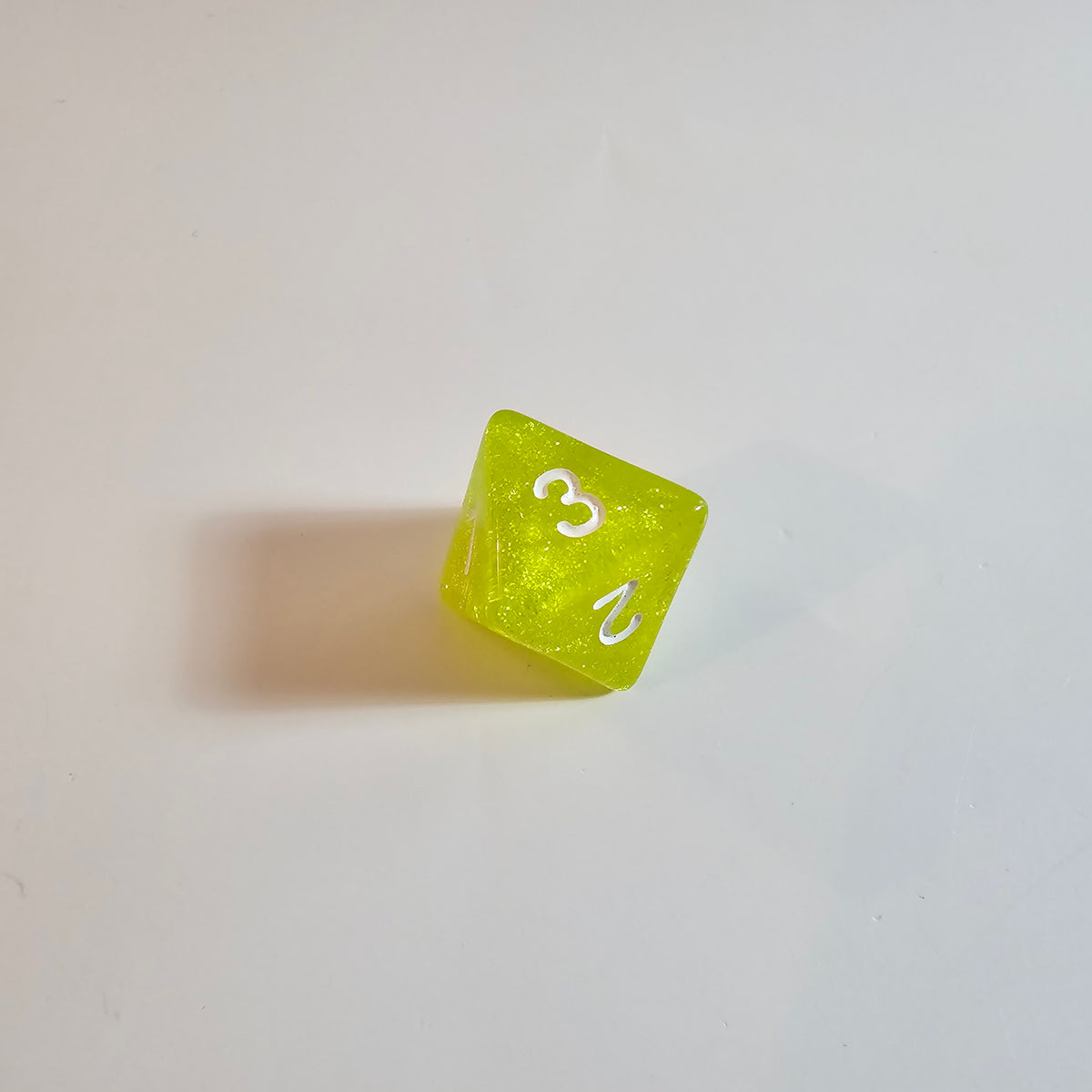 Slime Green Acrylic Dice Set