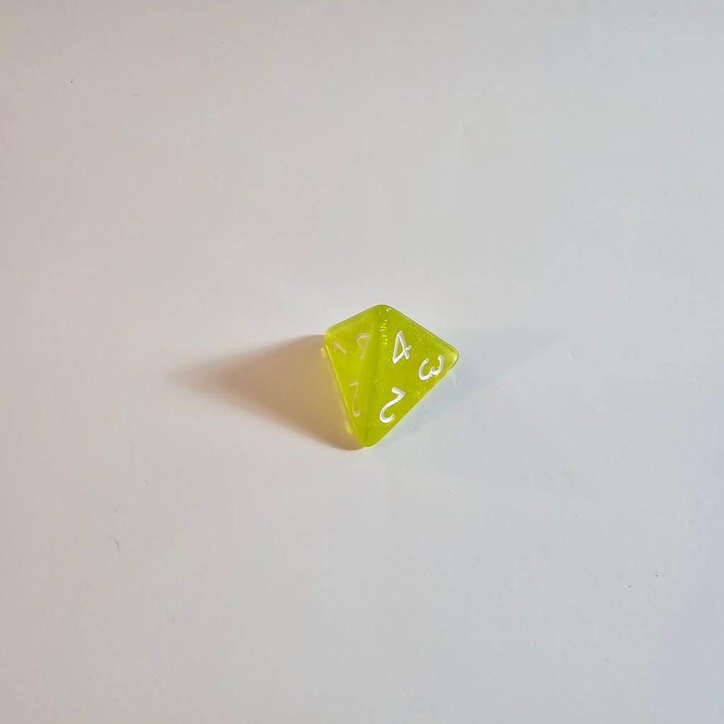 Slime Green Acrylic Dice Set