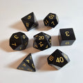 Obsidian Gemstone Dice Set