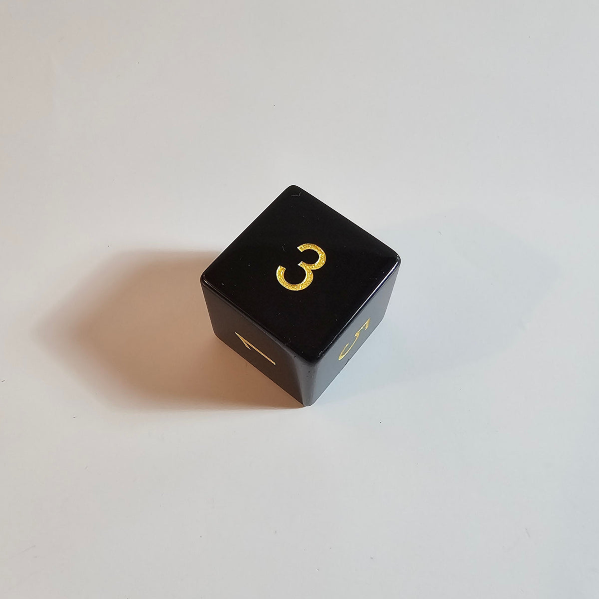 Obsidian Gemstone Dice Set