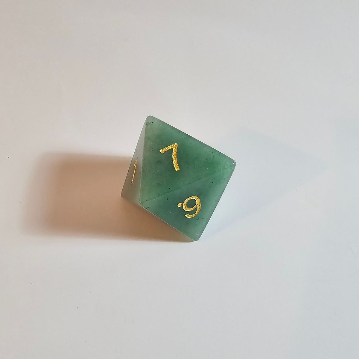 Green Aventurine Gemstone Dice Set