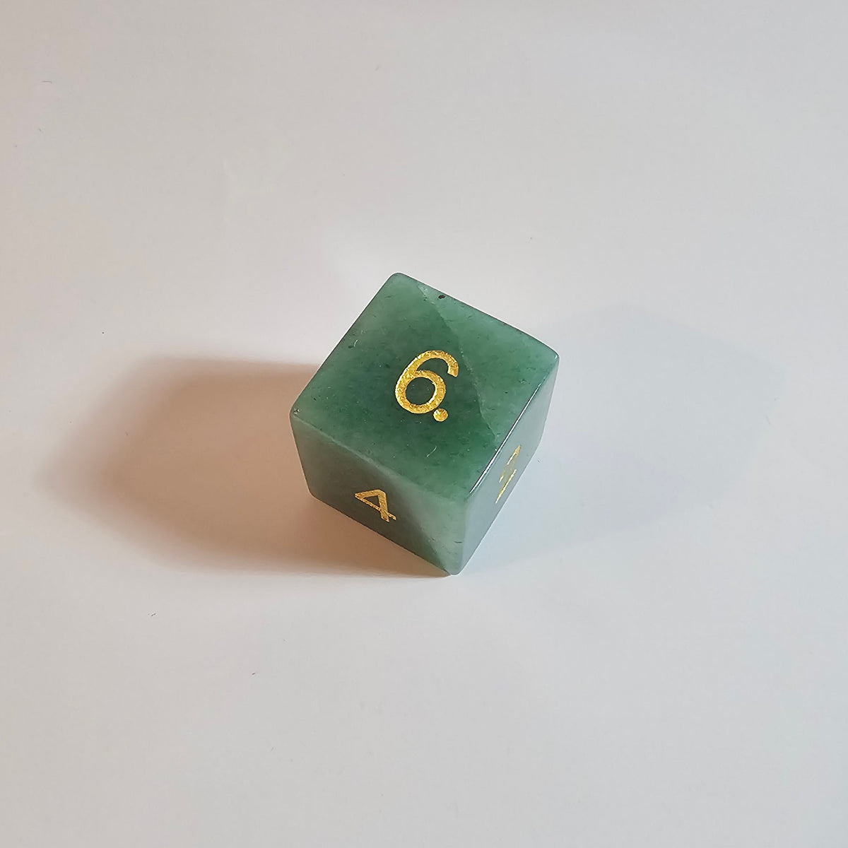 Green Aventurine Gemstone Dice Set