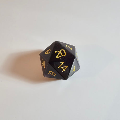 Amethyst Gemstone Dice Set
