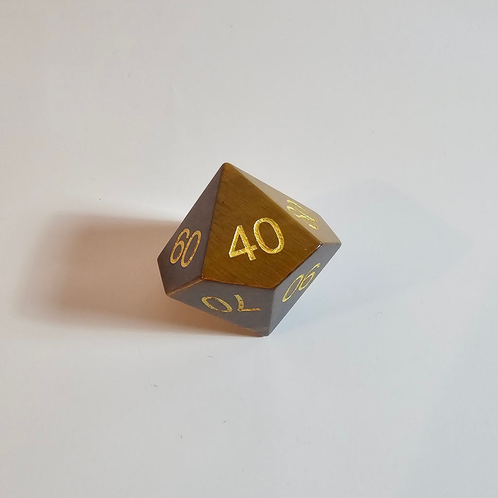 Yellow Tiger’s Eye Gemstone Dice Set