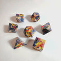 Golden Dragon’s Dawn Sharp Edge Resin Dice Set