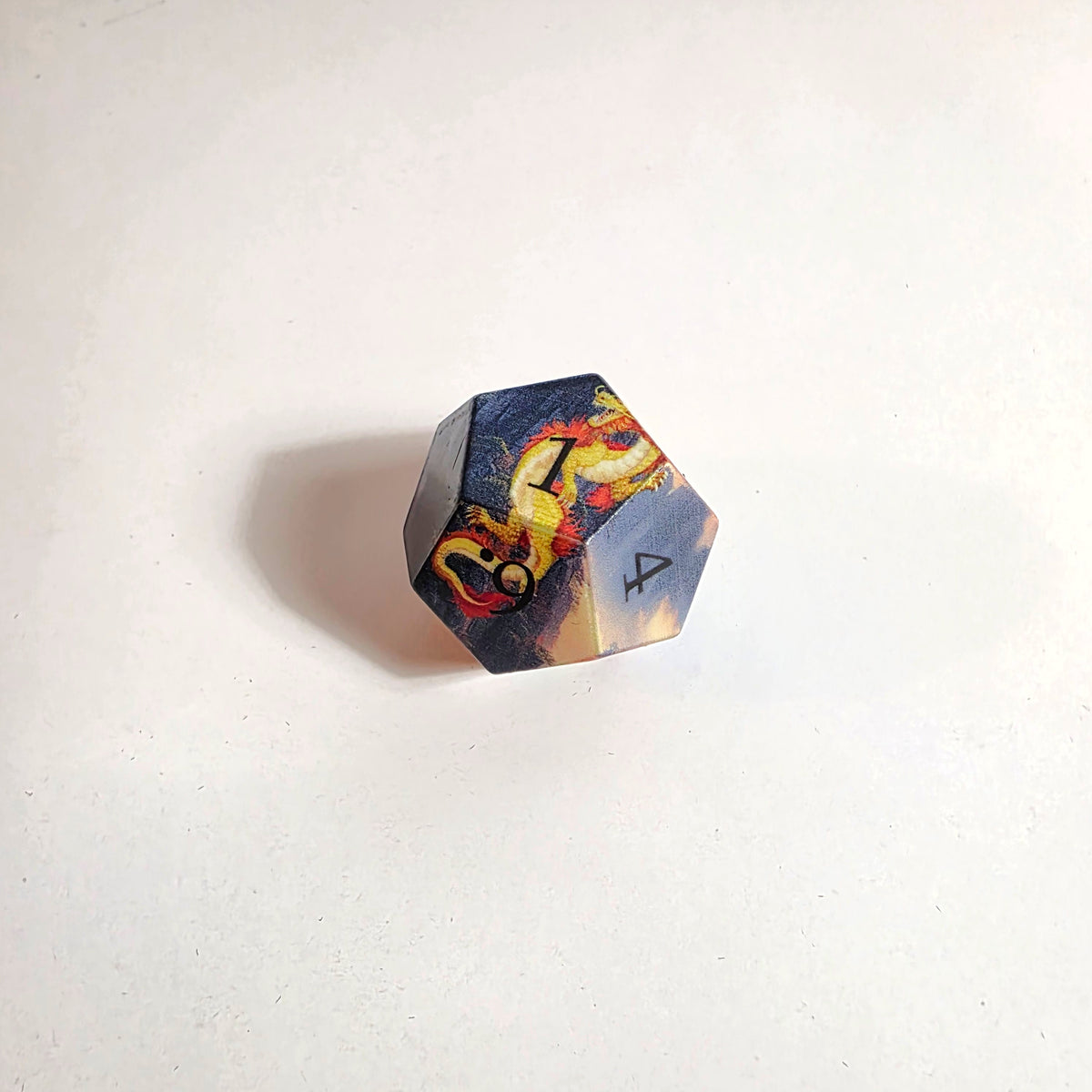 Golden Dragon’s Dawn Sharp Edge Resin Dice Set