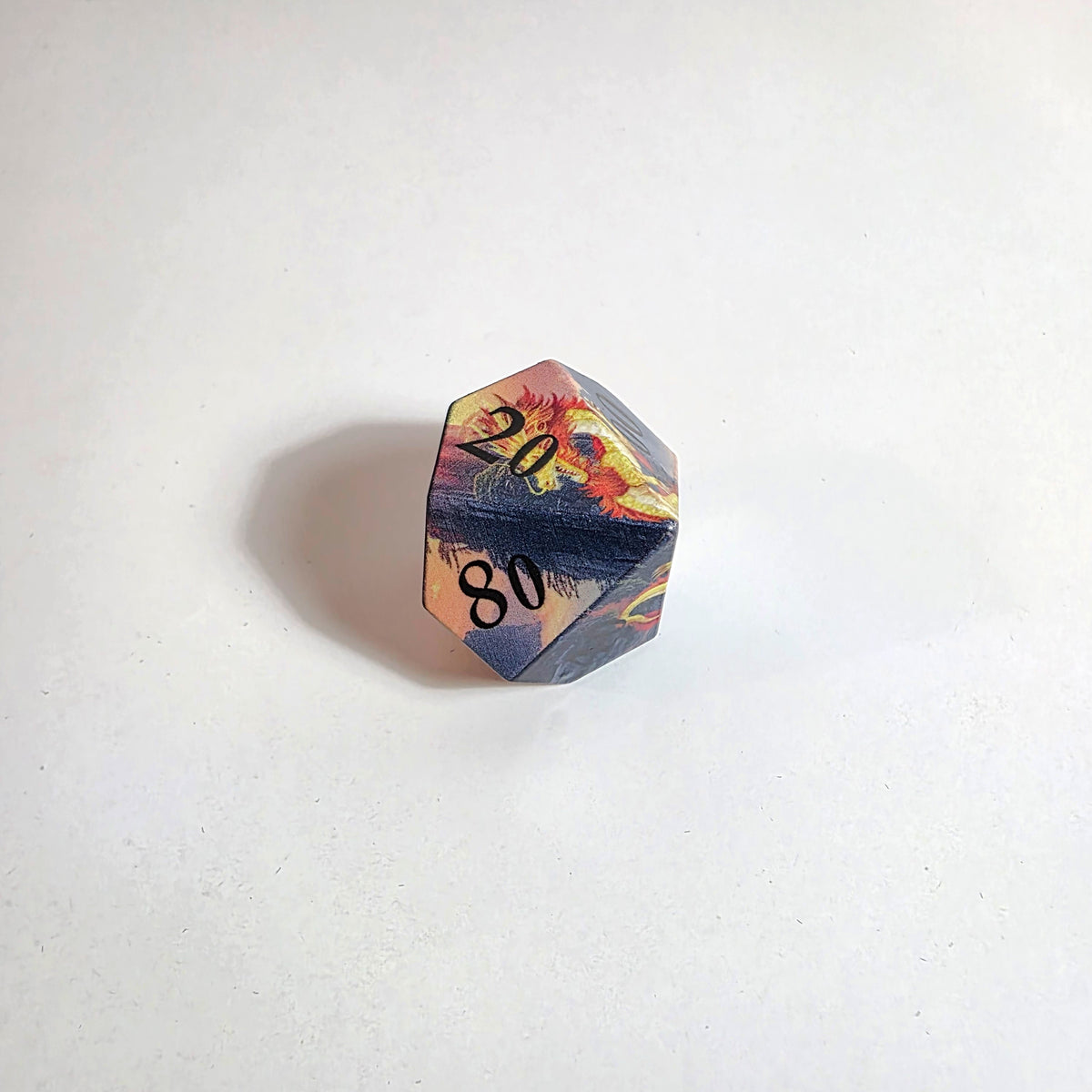 Golden Dragon’s Dawn Sharp Edge Resin Dice Set