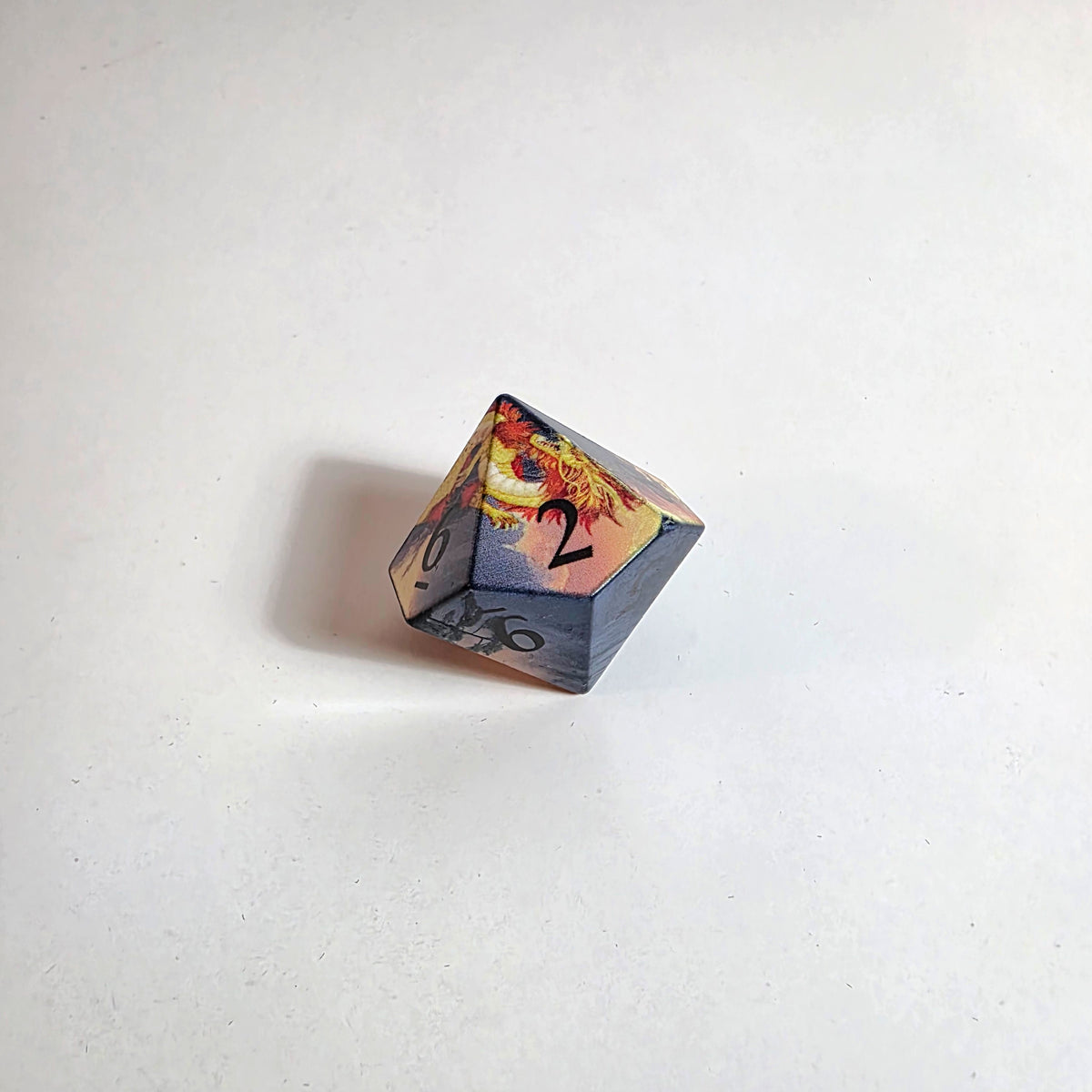 Golden Dragon’s Dawn Sharp Edge Resin Dice Set