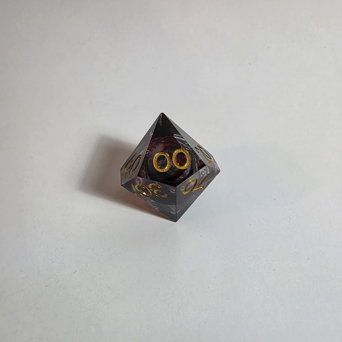 Blood Skulls Liquid Core Resin Dice Set