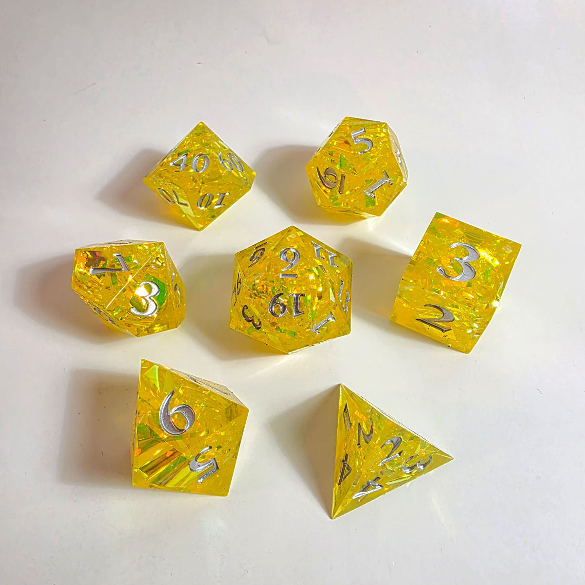 Lightning Clash Sharp Edge Resin Dice Set
