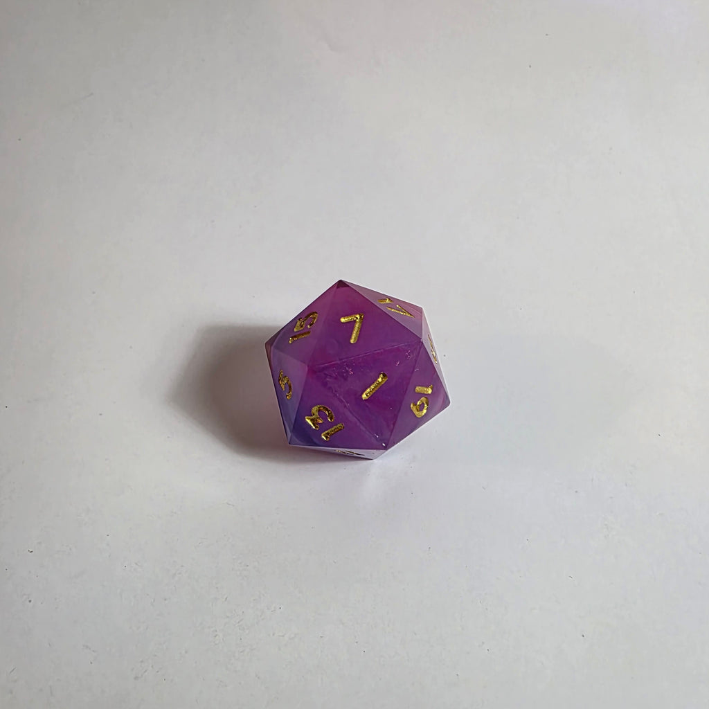 Candy Floss Cloud Sharp Edge Resin Dice Set