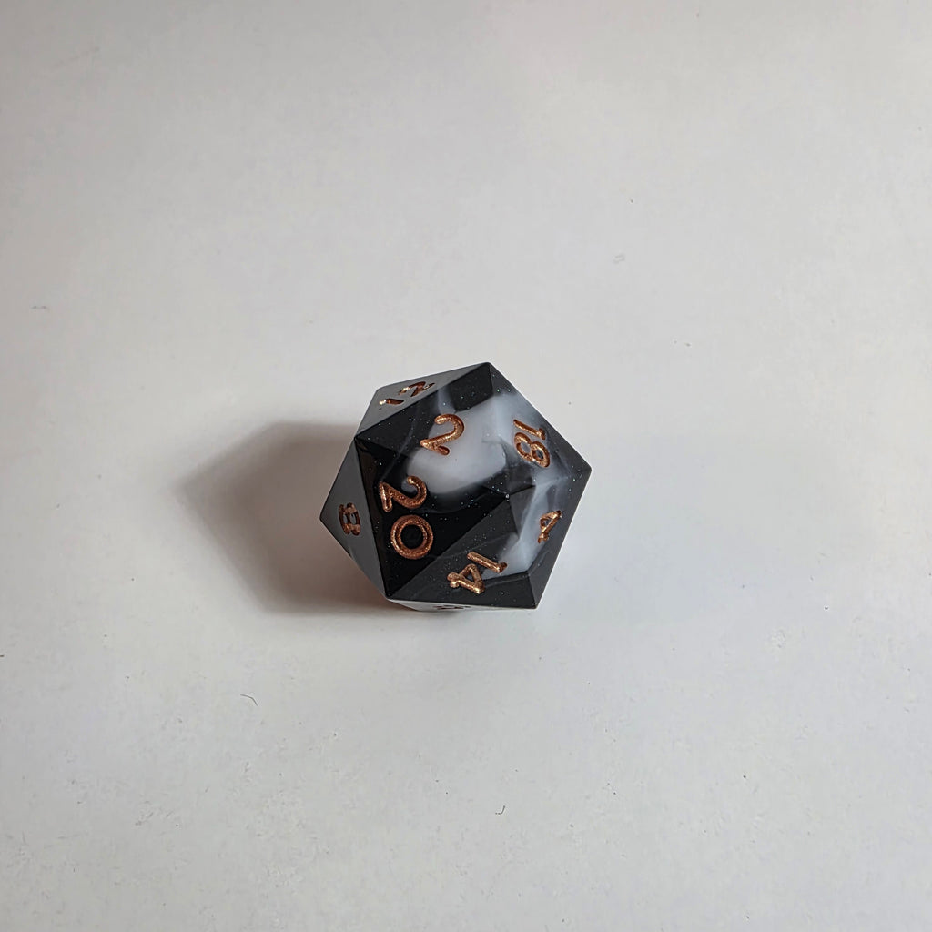 Creeping Shadow Sharp Edge Resin Dice Set