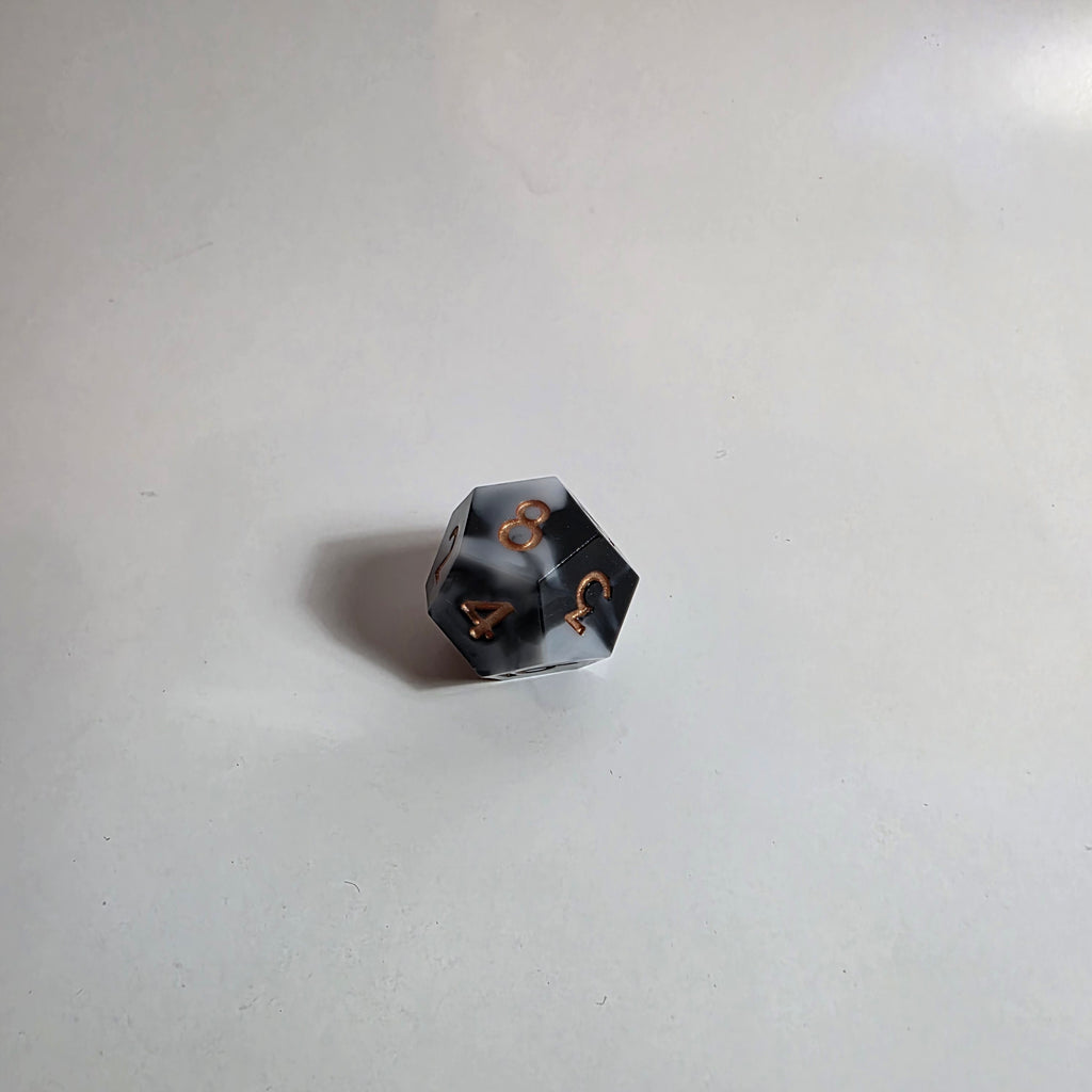 Creeping Shadow Sharp Edge Resin Dice Set